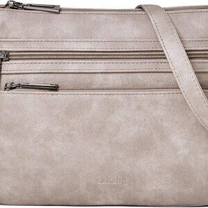 Lightweight Adjustable Crossbody Bag for Women - Vegan Leather, Spacious Design